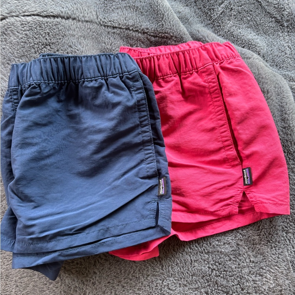 Patagonia Blue and Pink Relaxed Fit Shorts
